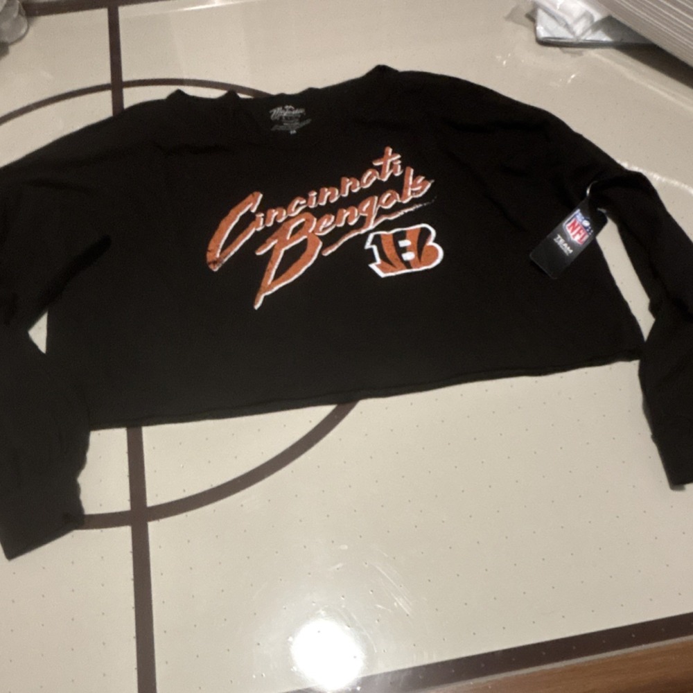 Majestic Threads Cincinnati Bengals Burrow #9 Shirt Size M Black NFL Football